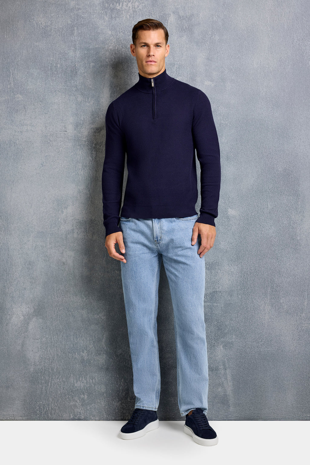 THE FABIO QUARTER ZIP SWEATER